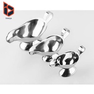 blesiya Gravy Boat Steak Sauce Pourer Dressing Boat Stainless Steel Tool Silver 3oz/5oz/8oz