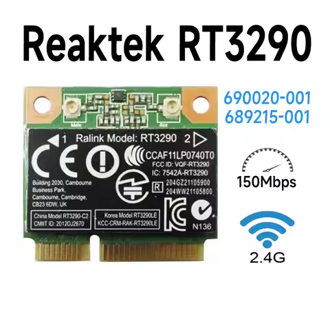 RALINK Reaktek RT3290RT 3290 HALF-MINI WIRELESS N CARD MINI CARD for SPS 690020-001 689215-001 PCI-E