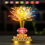 7Color for Lotus Flower Lamp Buddhist Prayer Lamps 53 Buddhist Songs Buddha Music Machine LED Color 