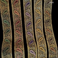 1meter Songket Lace Lebar 2 inchi Hiasan Jubah Convo Baju Kadazan Dusun Indian Lace