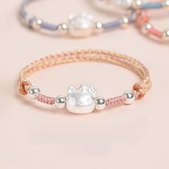 999 handmade silver woven bracelet