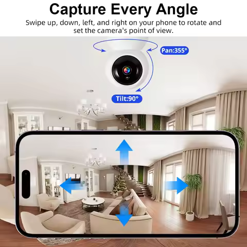 Tuya Smart WiFi IP Pets Camera Home Security Dog Cats Camera 4K 8MP HD Video Night Vision Surveillan