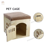Pet Cage Wooden Small Dog House Kennels Cat Kennel Rabbit Cages