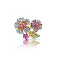 B260 - Flower Brooch kerongsang bunga - Size  ( w x h )  :   36 mm  x  27 mm  - { 10 g }