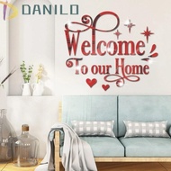 DANILO1 Acrylic Mirror Wall Sticker, 3D DIY English Alphabet Mirror Sticker, Creative Letter Design Art Mural Self-Adhesive 3D Letter Signs Decal Office