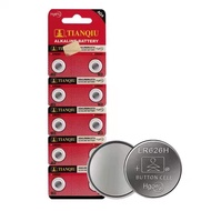 TianQiu AG4 / 377A / LR66 1.55V Alkaline Cell Button Battery - 10pcs
