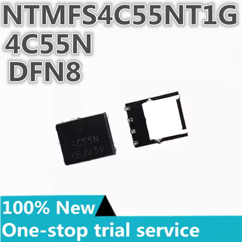 5-100PCS %New original NTMFS4C55NT1G For Xbox One S Q9D3 Q9E1 Q9E3 Mosfet IC Chip 4C55N on Mainboard