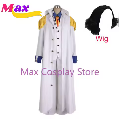 Max Anime Aokiji Kuzan Navy Admiral Uniform Cosplay Costume Custom size