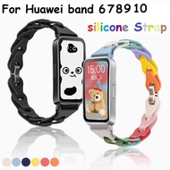 Chain Silicone Strap Compatible for Huawei band 11 Strap Silicone Huawei band 11 pro Strap Huawei 10