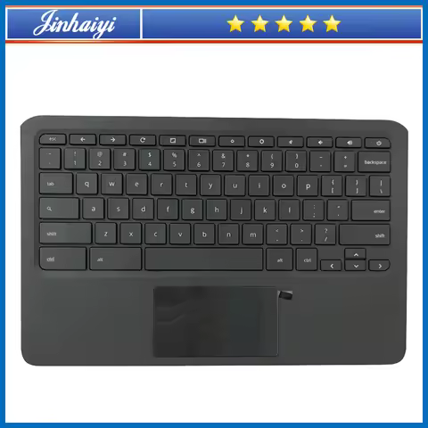 Upper cover keyboard for HP Chromebook 11A G6 EE L52192-001 laptop palm rest shell touchpad