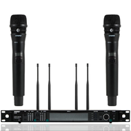 Shure AD4D/KSM8 Stage ระบบไมโครโฟนไร้สาย ไมโครโฟนไร้สาย UHF 2 ช่อง ไมโครโฟนไร้สายแบบโลหะ