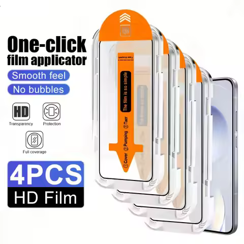 1-4PCS Easy Install HD Screen Protector For Samsung S25 S26 Ultra S24 Plus S23 FE S22 A56 5G A55 A57