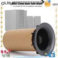 OLINI 2PCS Bass Enhancer, 72mm x 118mm 52mm Inner Hole E302 Speaker Port Tubes, Replacement for 6-8 