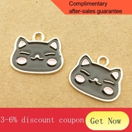 sg hello kitty ezlink charm 10pcs 13x17mm Enamel Cat Charm for Jewelry Making Fashion Earring Pendant Necklace Bracelet