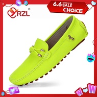 YRZL Loafers Men Handmade Leather Shoes Casual Driving Flats Slip-on Shoes Luxury Comfy Moccasins Shoes for Men Plus Size 37-48