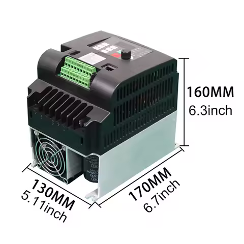 Single Phase 220V To Three Phase 220v Output 2.2KW 3HP Variable Frequency Drive VFD Inverter VSD Spe