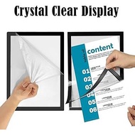 【5PCS】A4 Magnetic photo frame with adhesive GOLD/SILVER/BLACK