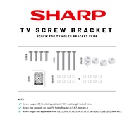 [SHARP] Tv Screw for TV Bracket Holes VESA Wall Mount Skru for TV Hanging Holes