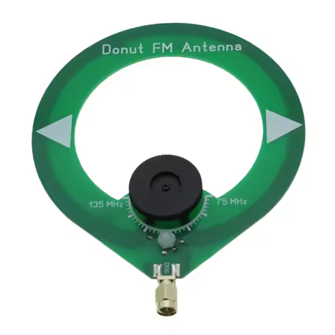 ABQR Donut FM Antenna 75M-135MHz FM Antenna SMA Male Interface Mini Loop Antenna