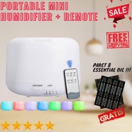 Ultrasonic Diffuser Humidifier Package With Remote+Essential Oil ---Latest---