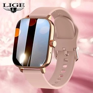 LIGE Call สมาร์ทวอท์ชผู้หญิง Custom Smartwatch สำหรับ Android IOS บลูทูธกันน้ำนาฬิกา Touch สร้อยข้อมือนาฬิกา