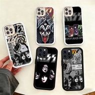WB49 Fashion Rock Band KISS Casing for hp Plating iphone 13 11 X 8 7 XR 6 Plus TPU material