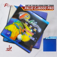 KARET BAT TENIS MEJA PINGPONG PALIO CJ8000 PROVINCIAL BLUE SPONGE - IZZSHOP7