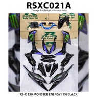 COVER SET HONDA RS-X 150 MONSTER ENERGY ORIGINAL RAPIDO COVERSET RSX MONSTER ENERGY GREEN BLACK ACCE