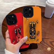 F1 Racing Car Leather Phone Case for iPhone 17 Pro Max 16 16E 15 14 13 12 11 Pro Max 8 7 Plus X XR X