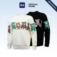 HLA Bear Printing Soft and Comfortable Long Sleeve Sweater Men - HNZWJ3W081H8 (2 colors)