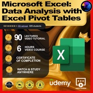 [Video Course]Microsoft Excel: Data Analysis with Excel Pivot Tables