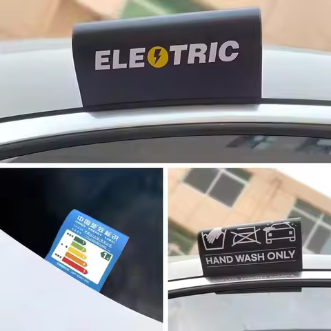 Creative LET'S GO Car Wash Tag Sticker Waterproof Sunproof PVC Windshield Decal Funny Label Design U