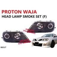 PROTON WAJA 2000 HEAD LAMP FULL SMOKE BLACK SET // LAMPU BESAR HITAM / FRONT LIGHT / DEPAN LAMPU BIG 车头灯