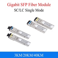 1pair SC SFP Module Gigabit DDM BIDI  gbic 1000Mbps fiber tranceiver sfp module Compatible with Mikr
