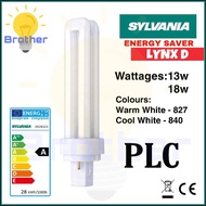 Sylvania PLC/Philips PLC Tube 2 Pin (13w/18w/26w) Light Bulb (Warm White)(Cool White)