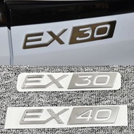 For Volvo EX30 EX40 Rear Trunk Tail Logo Sticker Emblem Decal Styling Accessories