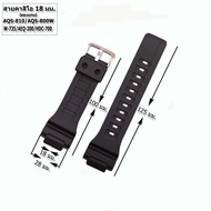 Strap Watch For Aqs-810 W/Aq-S800w Size 18 Mm. Blackcolor Premium Quality