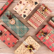 【FREE ROPES + Double Side Tape + Cute Christmas Sticker】KYLIN Christmas Gift Paper - Christmas Present Paper Gift Wrappe