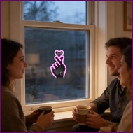 LED Ambient Lighting Car Rechargeable Finger Heart Shape Neon Lighting Car LED Ambient Light with Su