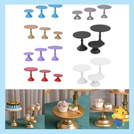 be&gt; Set of 3 Round Cake Stand Set Cake Displaying Stand Dessert Tray for Cake