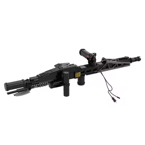 MOC Horror Movie Alien M56 Smartgun Building Blocks High Tech M56 Smartgun Bricks Model DIY Assembly