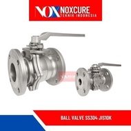 Ball valve flange JIS 10k material ss 304 Cf8 UK 1" Inch