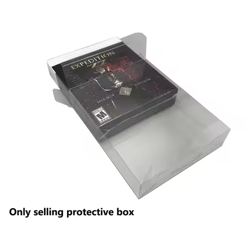 Transparent Clear Box for PS5 for Clair Obscur: Expedition 33 Mirror Edition PET Plastic Storage box