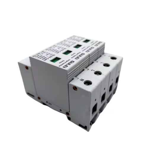 AC SPD 2P 3P 4P 20ka 40ka 60ka AC275v 385V 420v House Lightning Surge Protector Protection Low-volta
