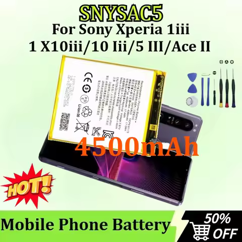 SNYSAC5 4500mAh Mobile Phone Battery for Sony Xperia 1iii/Xperia 10 Iii/Xperia 5 III/Xperia 1/X10iii
