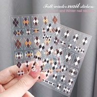 Striped nail art stickers, 5d silk stickers