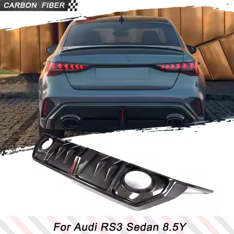 Carbon Fiber Car Rear Bumper Diffuser Li Splitters For Audi RS3 8.5Y Sedan 2025 2026 Car Rear Splitt