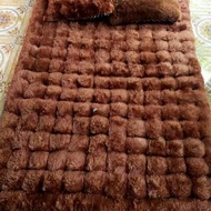 Kasur Gender//Kasur Bulu Rasfur//Kasur Lipat Karakter Polos//Kasur Gender Jumbo Tebal