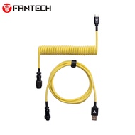 Fantech Coiled Cable AC701 for Mechanical Keyboard with Detachable GX12 Threaded Connector