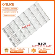 14pcsLED Backlight Strips Suitable for Haier LE55A7100L light strip LE55B510N/LE55B510X light strip 